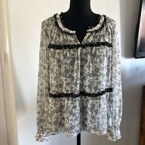 Vince Camuto sheer top
